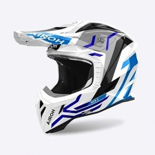 Airoh (Erwachsene) MX Helm - Aviator Ace GROUND - weiß/blau