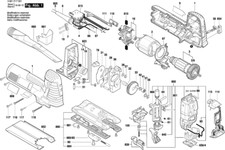 Bosch GST 160 CE Pendelstichsäge original Bosch Ersatzteile Liste 3601E17001