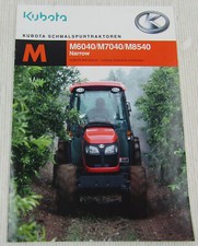 Prospekt Kubota Schmalspurtraktor M6040 M7040 M8540 Narrow von 8/2012