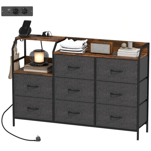 Homcom kommode schrank mit - kommode,
