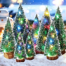 Mini Weihnachtsbaum mit LED Licht Künstlicher Kleiner Kiefernbaum Tannenbaum DIY