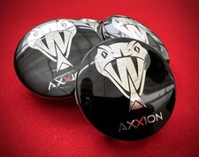 🟢 4x Original AXXION Felgendeckel / Nabendeckel / Felgenkappen 75mm NEU🟢