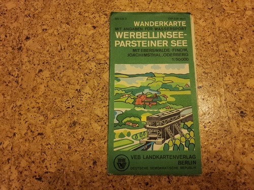 Wanderkarte werbellinsee - wanderkarte,