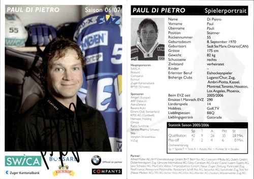 Paul pietro autogramm - pietro,