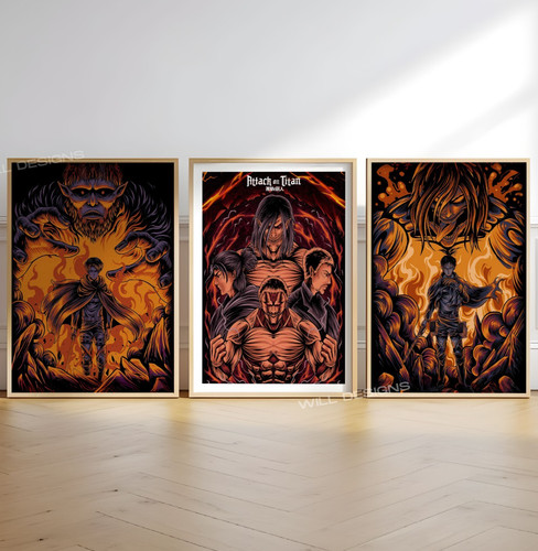 Attack titan 3er set - attack, on