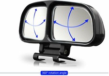 3D  Weitwinkel Toter Winkel Spiegel Aufsatz Doppelspiegel DUO Zusatzspiegel