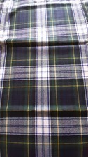 100% Wolle Schottenkaro Stoff