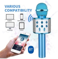 Bluetooth Karaoke Mikrofon Tragbares Handmikrofon für Kinder und Erwachsene NEU
