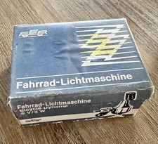 Original FER DDR-RUHLA 8007.5 Fahrrad Dynamo Vintage Silber 6V 3W - NEU