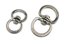 Doppelwirbel Edelstahl silber