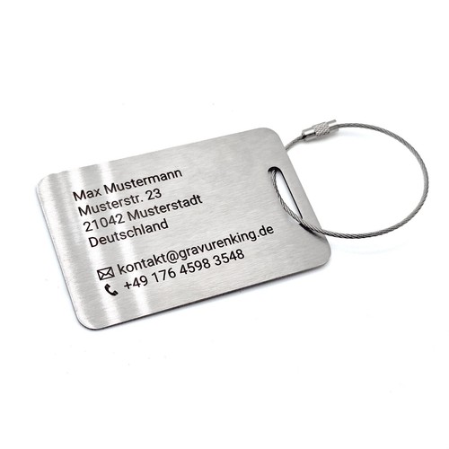 Kofferanhänger aus edelstahl - kofferanhänger,