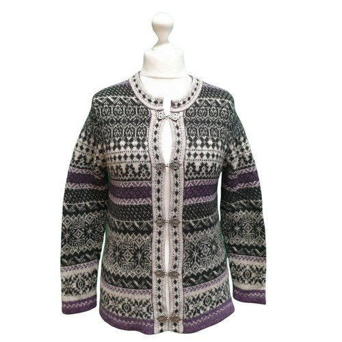 Vintage 80s nordic cardigan - 80s,