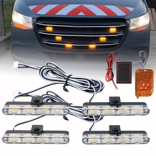 Gelb 4led 12v auto - in,