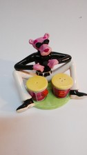PINK Panther Bongo Porzellan Salz & Pfeffer Streuer, figürlich aus Sammlung TOP