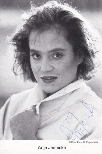Autogramm anja jaenicke - autogramm,