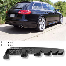 Heckspoiler Heckdiffusor Spoiler Heckansatz Diffusor Carbon Optik für Audi A6 4F