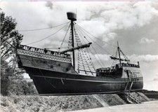 387-Ansichtskarte Saßnitz Neu Mukran Rügen Gaststätte Piratenschiff Ostsee DDR