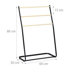 Handtuchhalter stehend Handtuchständer Badetuchständer Badetuchhalter 3 Sprossen