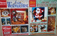 2 x ANNA Spezial von Aenne Burda 1997 + 1998 Handarbeitsheft WEIHNACHTEN