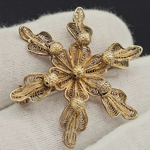 Vintage silber brosche - vintage,