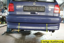 Stossfänger Oberteil Hinten VW Polo 50 6 N/6 KV Farbe Chagallblau LD5D Limousine