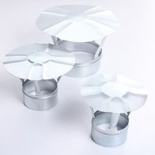 Regenhaube Regenhut Einsteck für Ofenrohre Kamin Schornstein verzinkt 6 Größen