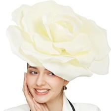 Großer Blumenhut Kopfschmuck