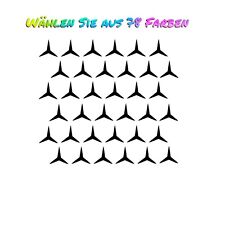 2x Stern Motiv Aufkleber Set  30x30 Dekor Benz Folie Auto 72 teilig tuning Star