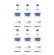 6x Absolut Vodka 40 % Vol. - 1