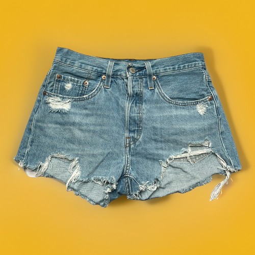 Levi 501 hotpant destroyed - 501,