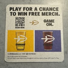 Bierdeckel Coaster Beermat Strongbow Dry Cider