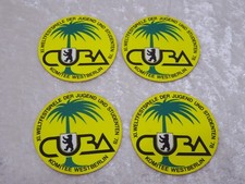 4 x DDR Design XI. Weltfestspiele der Jugend Berlin Pappe Button - Vintage 1978 