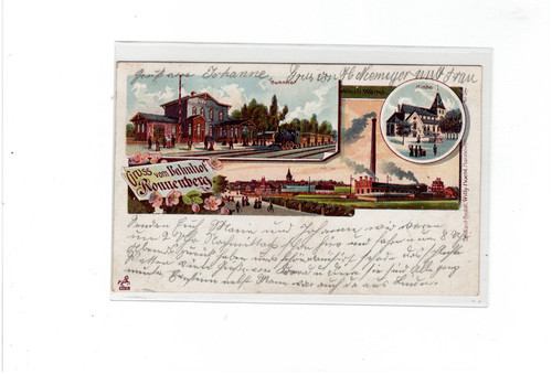 Alte litho gruß - gruß, vom