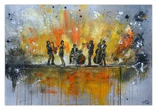 Unikat Acrylgemälde Musiker