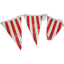 G2PLUS Karneval Zirkus Wimpelkette, 10m Zirkus PE Wimpel Girlande