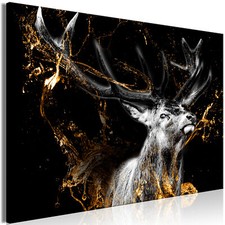 Hirsch Tiere Abstrakt Schwarz
