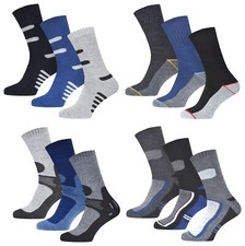 6 - 12 Paar Herren Thermo Socken Baumwolle Warme Wintersocken Ski Arbeit Sport
