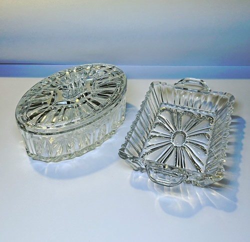 Glas servierplatte rechteckig - glas,