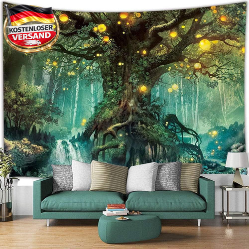 Fantasiewald wandbehang baum - fantasiewald,