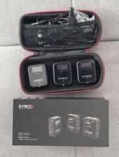 SYNCO G2A2 2.4 GHz Wireless Lavalier Microphone System for DSLR Camera Camcorder