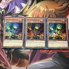 Yugioh! Playset 3x Einzelfeuerblüte Super Rare - RA01-DE002 1. Auflage - Deutsch