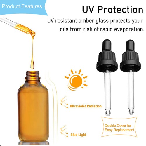 5pcs 30ml brown glass - 10/15/30ml,