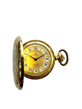 Vergoldete Taschenuhr von Stowa 17 Rubis Handaufzug mit original Stecketui