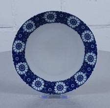 Mitterteich Bavaria Porzellan Kuchenteller Teller blaues Blumendekor Vintage