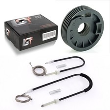 Fensterheber Reparatursatz Set Seilzug Rolle VL / VR für IVECO EUROCARGO 1 2 3