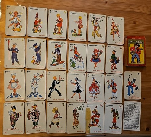 Altes kartenspiel schwarzer - altes,