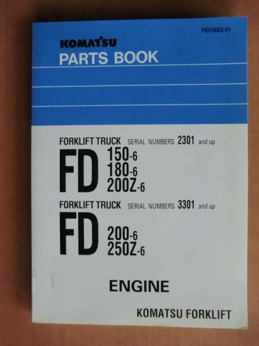 Parts book komatsu - book, 6ct8-3