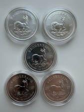 5x Silbermünze Krügerrand