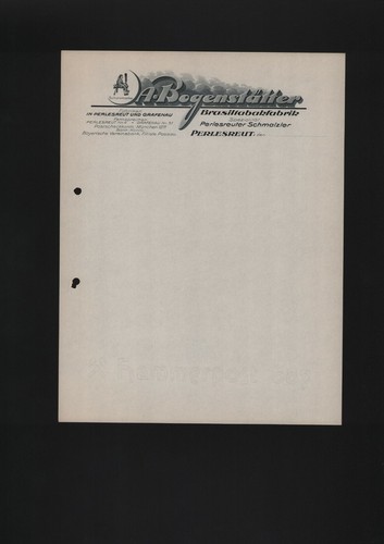 Perlesreut briefbogen 1930 - briefbogen,