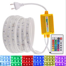 5050 LED RGB Streifen Stripe IP67 Wasserdicht Band Leiste Lichtband 220V 230V